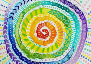 mindful water colouring